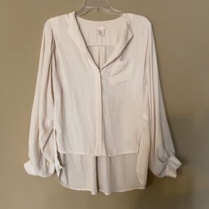 H&M asymmetric hem blouse